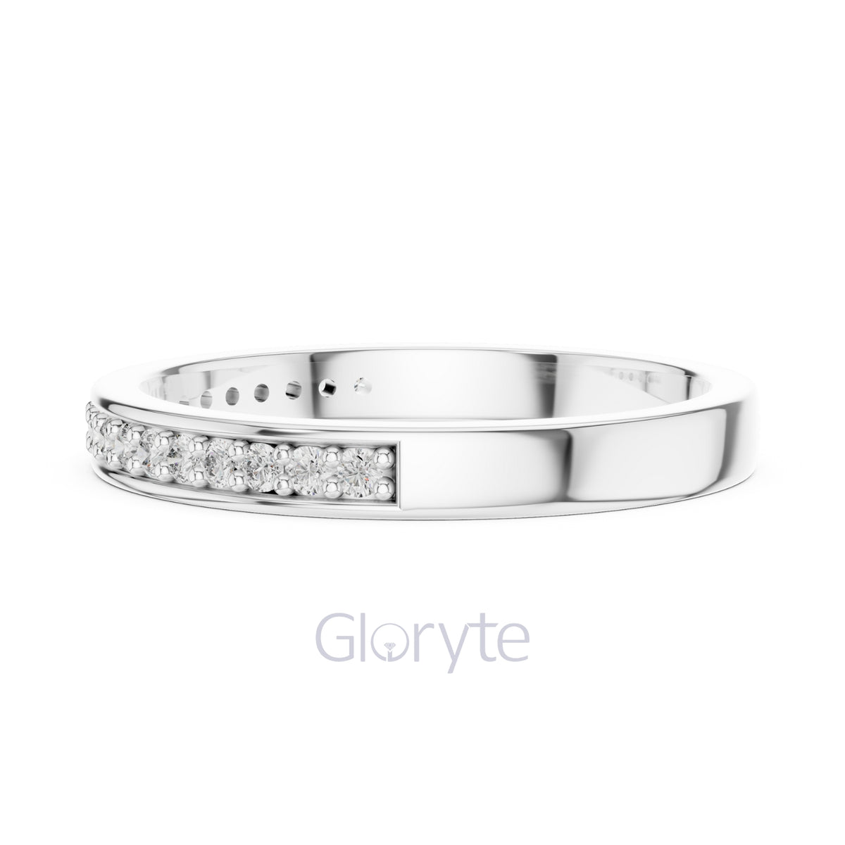 Double Row Diamond Band Ring