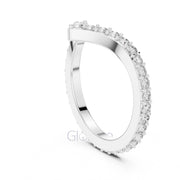 V-Shaped Diamond Band