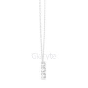 Three-Stone Diamond Pendant Necklace (1.11 CT)