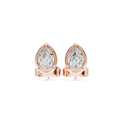 Elegant Bezel Diamond Stud Earrings | 2.50 Carat Total Weight