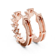 Eternal Heart Hoop Earrings