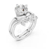 Cushion & Oval Diamond Bridal Set