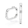 Minimalist Solitaire Hoop Earrings – Lab-Grown Diamond / Moissanite | S925, 10K, 14K Gold