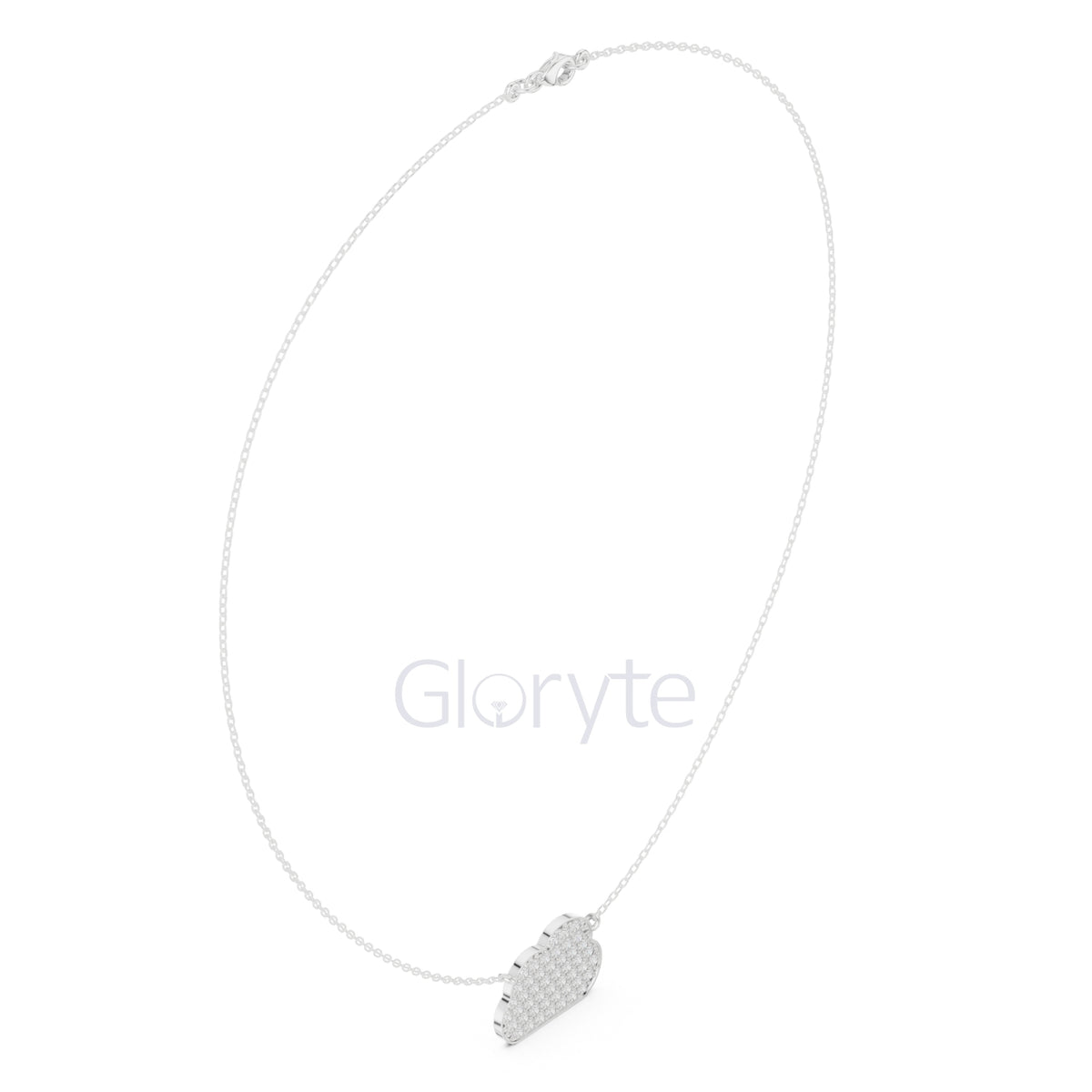 Cloud Diamond Pendant Necklace