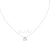 Emerald Solitaire Pendant Necklace (0.39 CT)