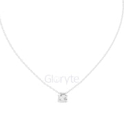 Emerald Solitaire Pendant Necklace (0.39 CT)