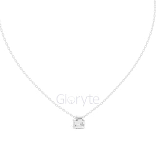 Emerald Solitaire Pendant Necklace (0.39 CT)