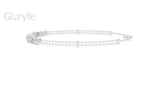 Mixed Cut Diamond Chain Bracelet