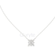 Bloom Diamond Cluster Pendant Necklace