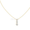 Three-Stone Diamond Pendant Necklace (1.11 CT)