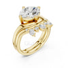 Oval Diamond Bridal Set