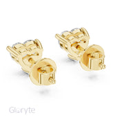Heart Shape Diamond Stud Earrings