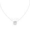 Cushion & Pear Cluster Diamond Pendant Necklace (1.60 CT)