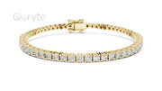 Round Cut Diamond Half Tennis Bracelet 2.50mm