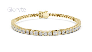 Round Cut Diamond Half Tennis Bracelet 2.50mm