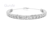 Classic Graduated Round Cut Diamond Bracelet 3.50mm To 5.00mm