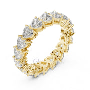 Heart Cut Diamond Eternity Band