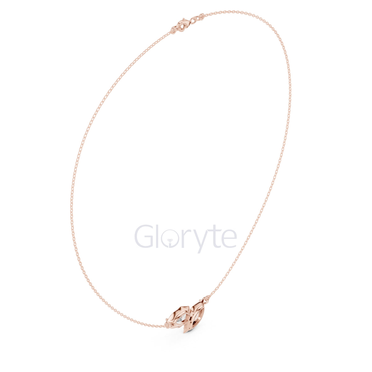 Pear and Marquise Diamond Duo Necklace
