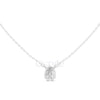 Pear Bezel Diamond Pendant Necklace (1.50 CT)