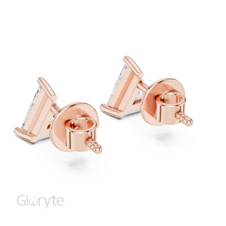 Trillion Cut Diamond Stud Earrings