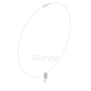 Oval & Pear Drop Diamond Pendant Necklace