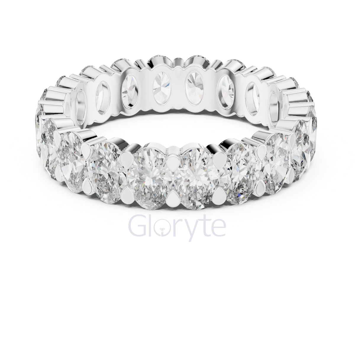 Oval Cut Diamond Eternity Band