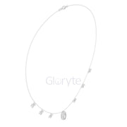 Emerald Halo & Marquise Diamond Necklace