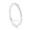 Double Row Petite Diamond Wedding Band – Lab-Grown & Moissanite