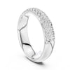 Double Row Pave Diamond Band Ring – Timeless Elegance in 925 Silver, 10K & 14K Gold