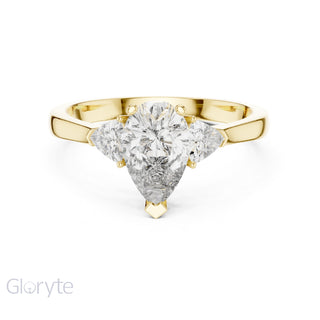 Three Stone Diamond Ring Collection | 1.30 CTW | Trillion Side Stones