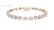 Mixed Shape Diamond Tennis Bracelet
