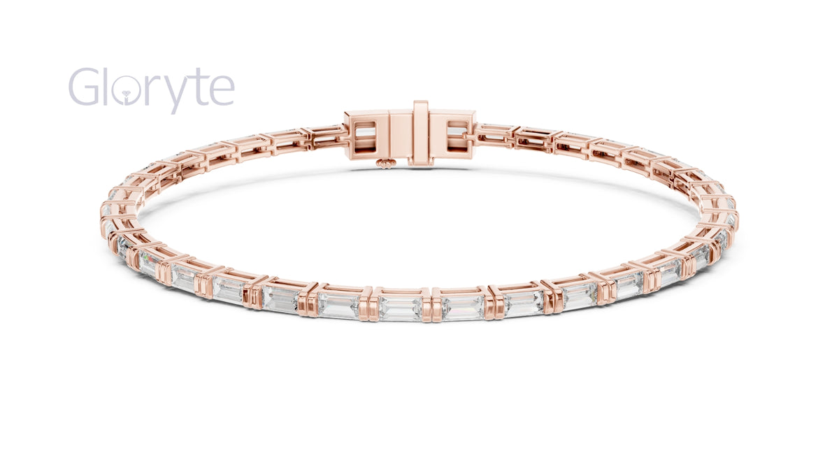 Baguette Cut Diamond Tennis Bracelet