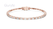 Baguette Cut Diamond Tennis Bracelet