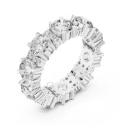 Bold Round & Petite Accent Diamond Eternity Band