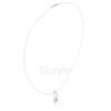 Solitaire Curve Diamond Pendant Necklace