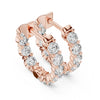 Classic Round Hoop Earrings – Lab Grown Diamond & Moissanite