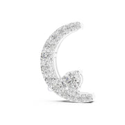 Crescent Moon Diamond Pendant Necklace