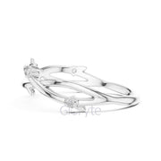 Nature-Inspired Vine Diamond Band