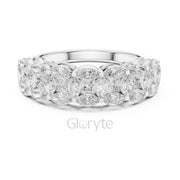 Nature Inspired Marquise Diamond Band Ring –