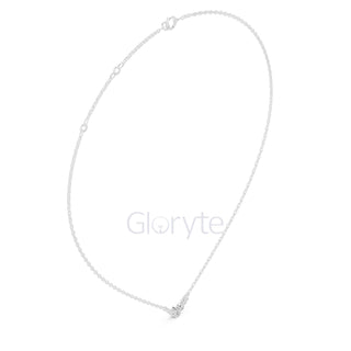 Diamond Cluster V-Shaped Necklace