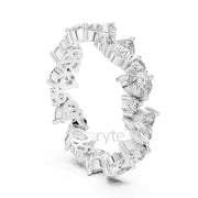 Pear & Round Lab Diamond Eternity Band – Classic Statement Ring