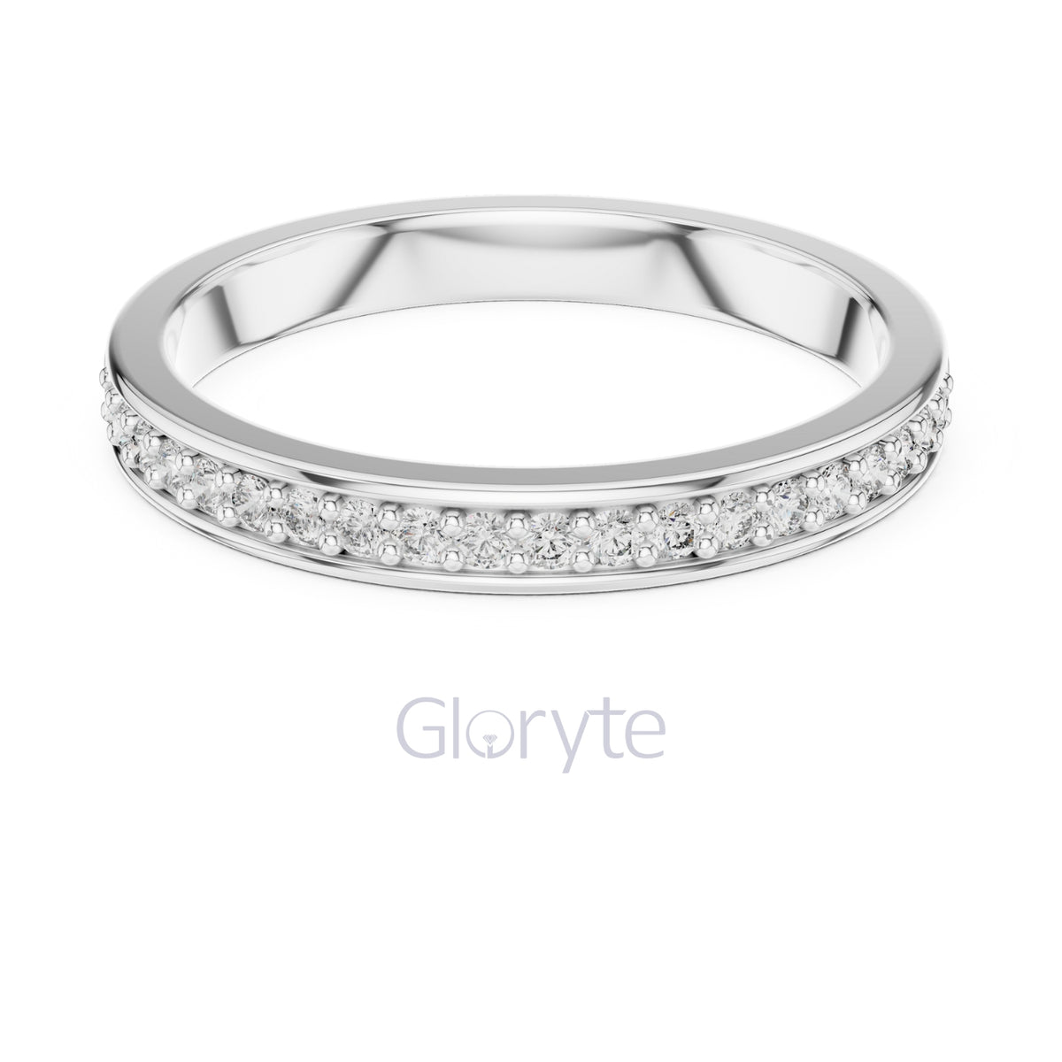 Double Row Diamond Band Ring