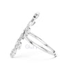 Leaf Vine Diamond Ring in 925 Silver, 10K & 14K Gold | Nature Inspired Band