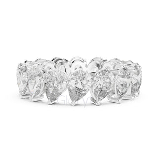 Pear Cut Diamond Eternity Band