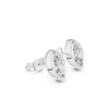 Marquise Cut Diamond Stud Earrings – Bezel Set in Silver & Gold