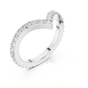 V-Shaped Diamond Band