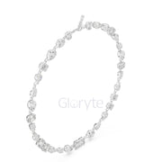 Multi-Shape Diamond Bezel Necklace