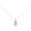 Radiant Cut Pendant with Diamond Bail | 1.50 CT
