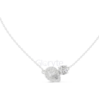 Toi et Moi Diamond Pendant Necklace
