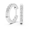 Classic Round Cut Diamond Hoop Earrings – Lab-Grown & Moissanite